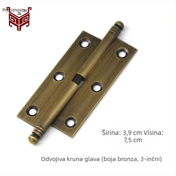 Skriti mesingana šarka za vrata ormarića, tiha, pogodna za vrata ormara, zaslone i kutije