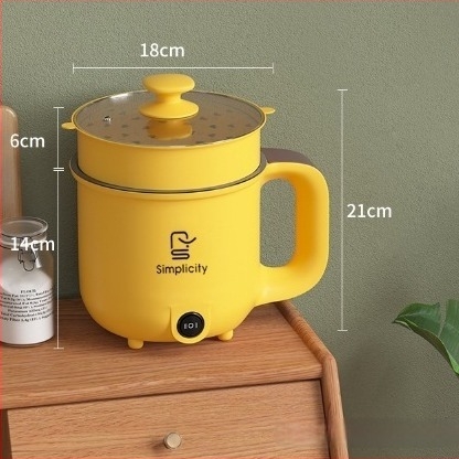 Višenamjenska električna posuda za kuhanje – para, prženje, kuhanje, topliji lonac; 600 W • kapacitet 1–2 L • unutarnja posuda od nehrđajućeg čelika • mikroprocesorsko upravljanje • regulacija temperature