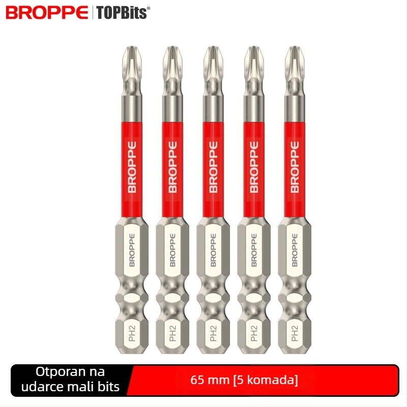 Set električne bušilice i odvijača s križnim bitom, snažan magnet, visok okretni moment, otporan na udarce, HSS materijal