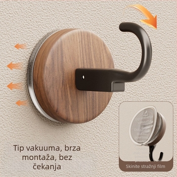 Usisna kuka za vješanje s antiknim stilom, ABS materijal, bez bušenja, pogodna za kupaonicu i kuhinju