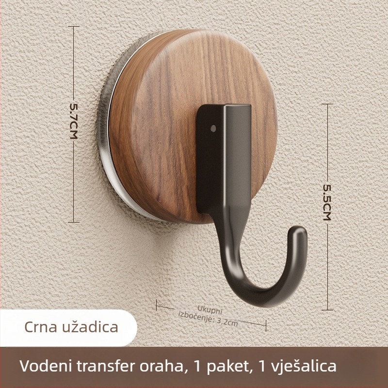 Usisna kuka za vješanje s antiknim stilom, ABS materijal, bez bušenja, pogodna za kupaonicu i kuhinju