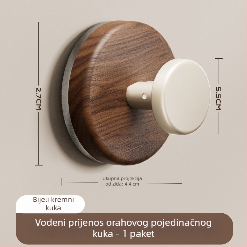 Usisna kuka za vješanje s antiknim stilom, ABS materijal, bez bušenja, pogodna za kupaonicu i kuhinju