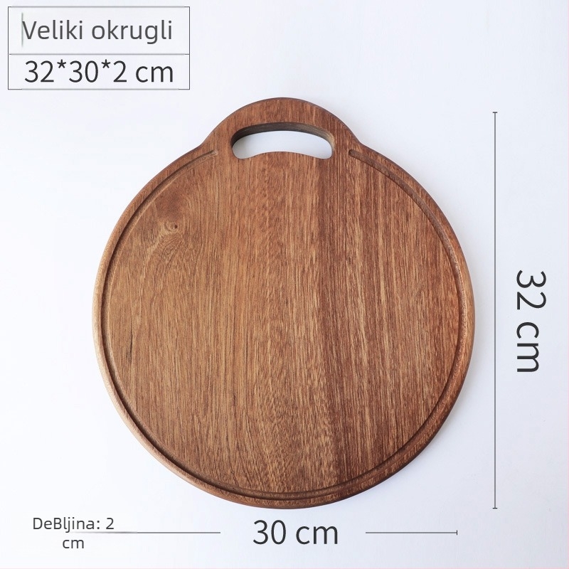 Drvena daska za rezanje – Ebony, nepravilnog stila, Thousand Ends marka, kućna upotreba, lansirano 2025.