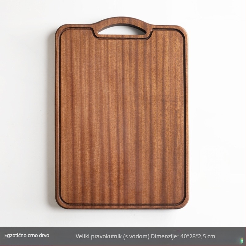 Drvena daska za rezanje – Ebony, nepravilnog stila, Thousand Ends marka, kućna upotreba, lansirano 2025.