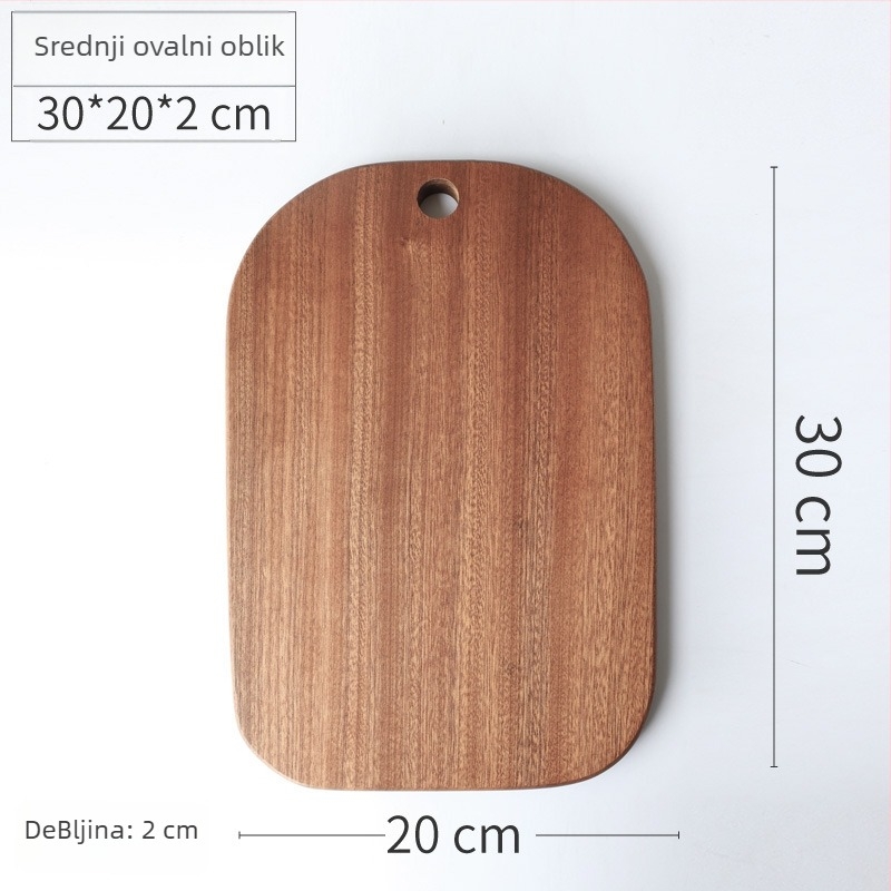 Drvena daska za rezanje – Ebony, nepravilnog stila, Thousand Ends marka, kućna upotreba, lansirano 2025.