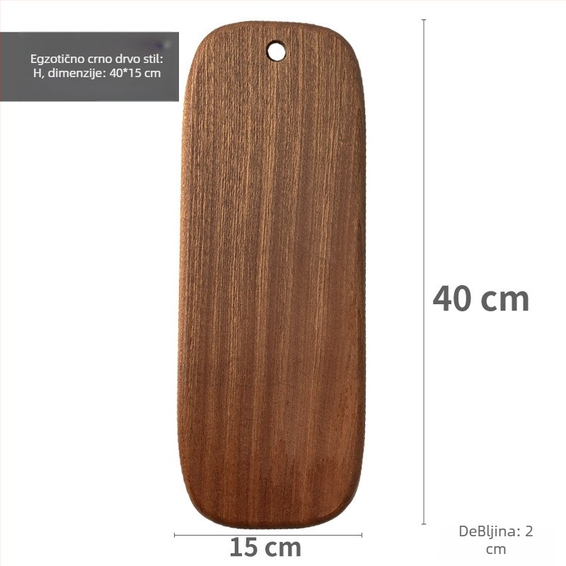 Drvena daska za rezanje – Ebony, nepravilnog stila, Thousand Ends marka, kućna upotreba, lansirano 2025.