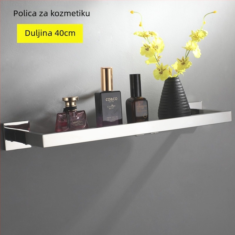Zidni držač ručnika, od 304 nehrđajućeg čelika, polirana završna obrada, zidna montaža, jednostavan stil, Anchenson