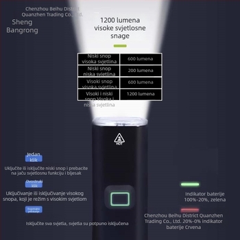 Sheng bangrong prednje svjetlo za bicikl za noćnu vožnju, nosač s brzim otpuštanjem, vodootporno, visoka svjetlost, pogodno za planinske i cestovne bicikle