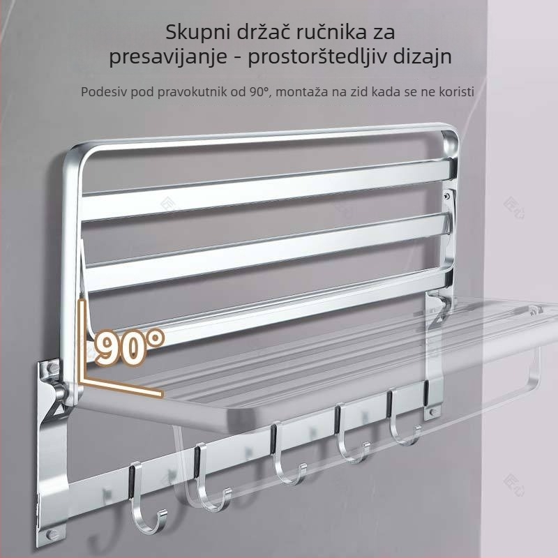 Set kupaonskih dodataka od aluminijske legure • Petodjelni set • Brend Ingenuity
