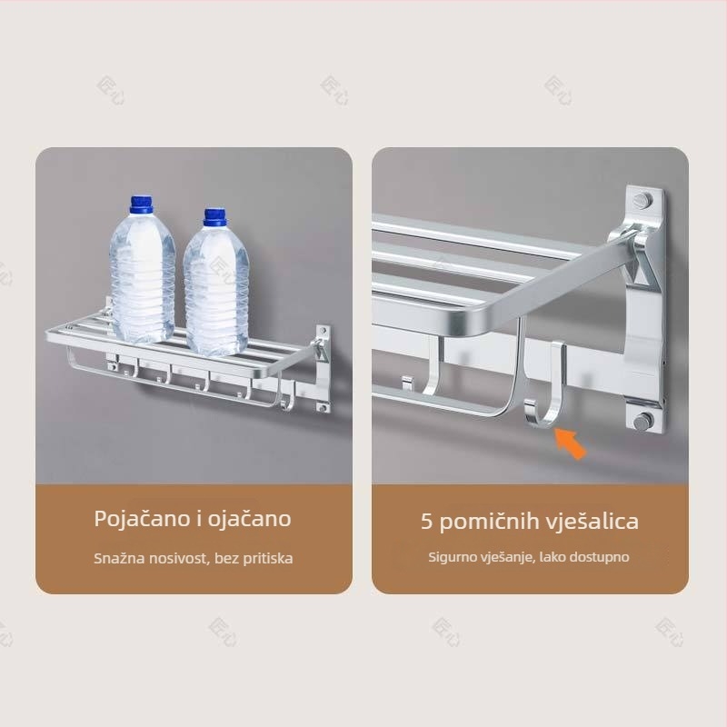 Set kupaonskih dodataka od aluminijske legure • Petodjelni set • Brend Ingenuity
