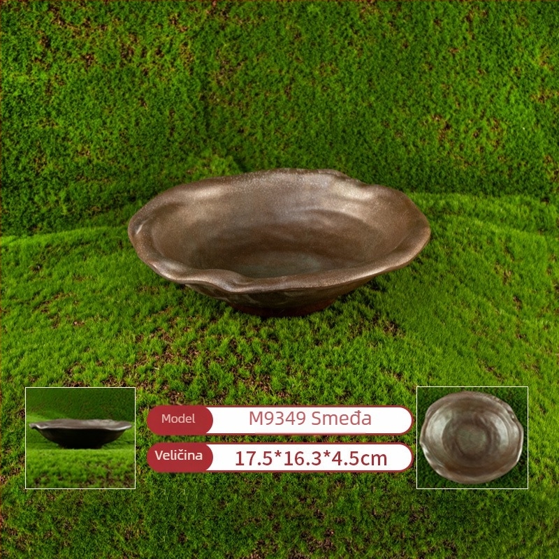 Melamin plošni pravokutni tanjur za hot pot i roštilj — polirana površina, prilagodljiv