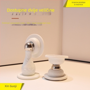 Silikonski zaustavljač vrata bez bušenja, zidni montaža, okrugli luksuzni dizajn, PVC/magnet, standardna konstrukcija