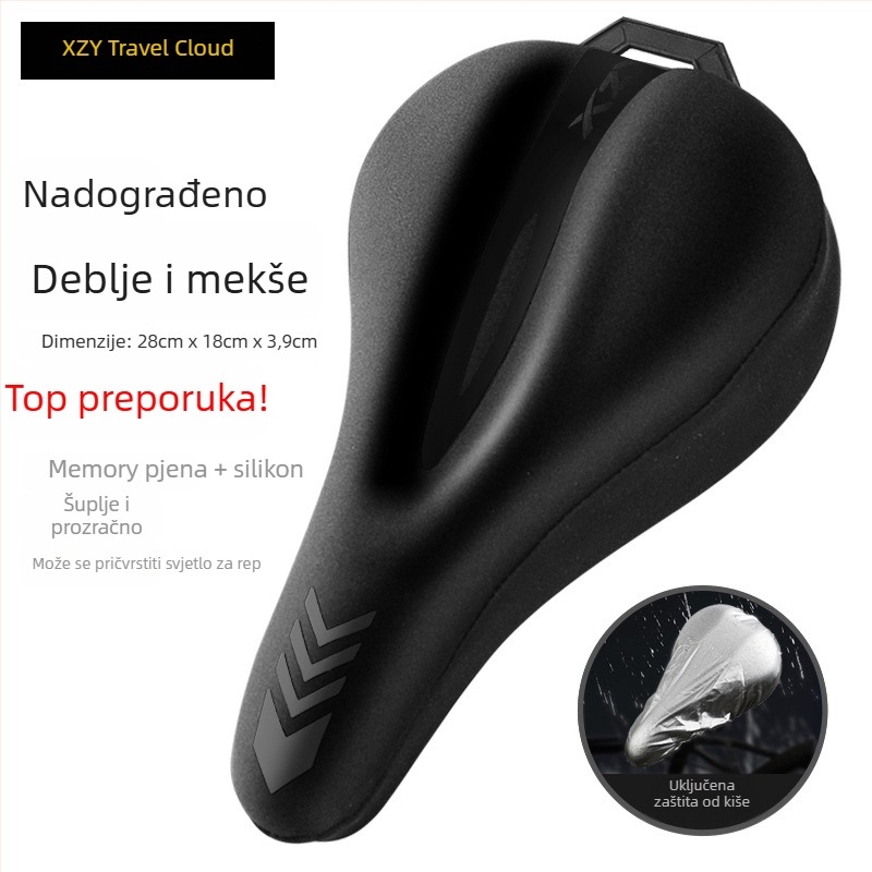 Navlaka za sjedalo bicikla TN-344 – Walker Cloud, silikon + memorijska pjena, kompatibilan s brdskim biciklima