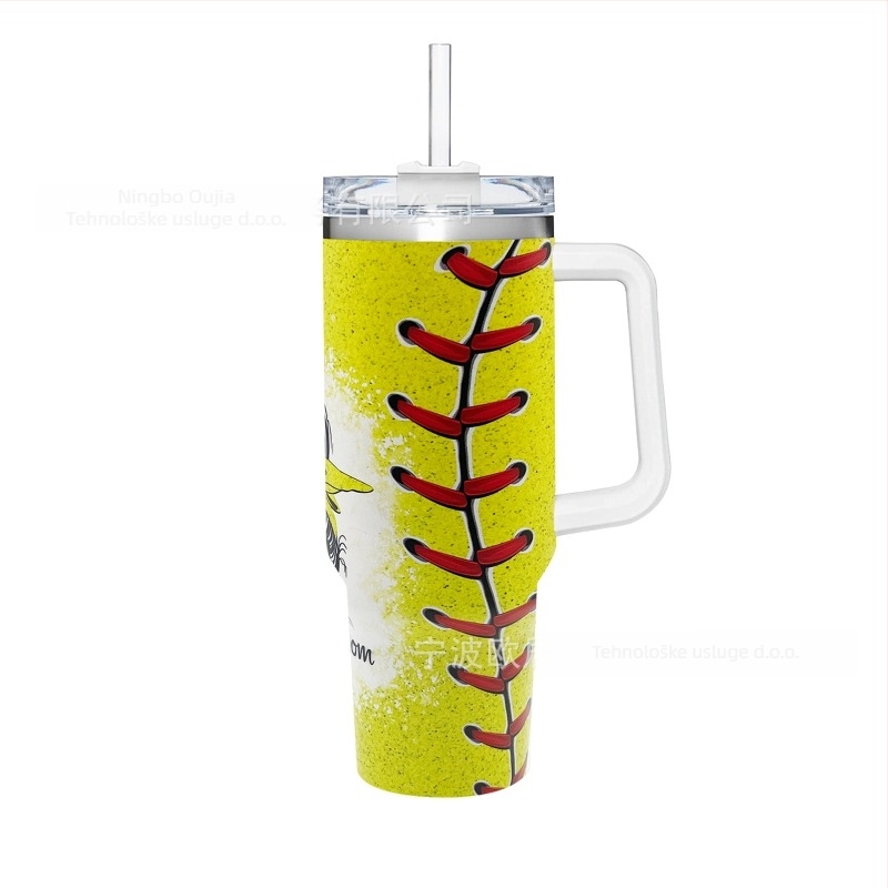 Sklopiva termos šalica, dvostruki sloj vakuumske izolacije, unutarnja 304 nehrđajući čelik / vanjska 201 nehrđajući čelik, otporna na propuštanje, s držačem i vijčanim poklopcem