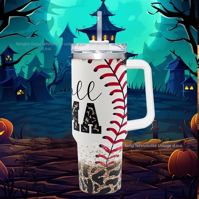 Sklopiva termos šalica, dvostruki sloj vakuumske izolacije, unutarnja 304 nehrđajući čelik / vanjska 201 nehrđajući čelik, otporna na propuštanje, s držačem i vijčanim poklopcem