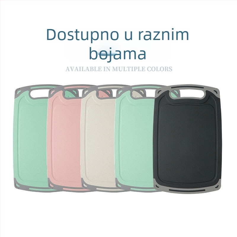 Plastična daska za rezanje, dvostrana, antibakterijska, protuklizna, višefunkcionalna kuhinjska daska za voće i povrće