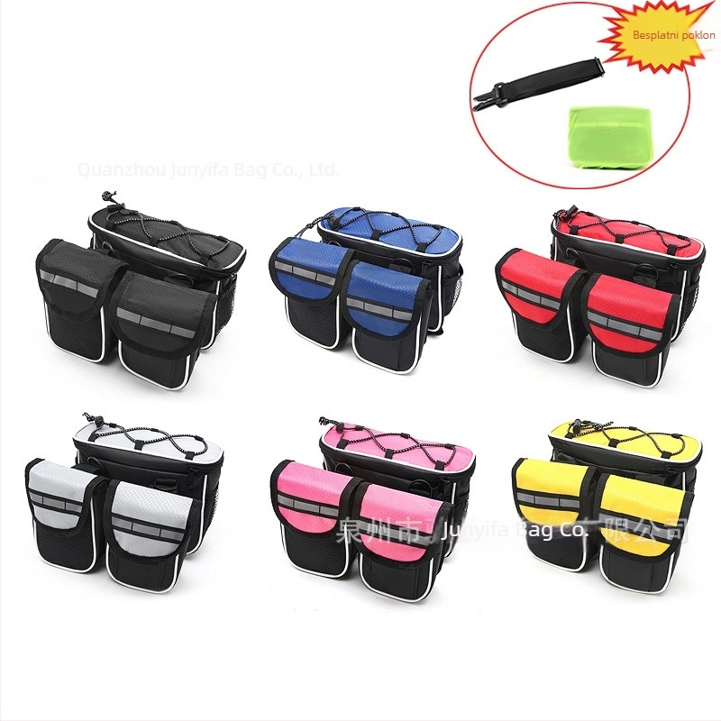 Prednja torba za okvir bicikla – tvrdi kućište, vodootporna, kapaciteta 2 L, model 21, poliester, za planinske i cestovne bicikle