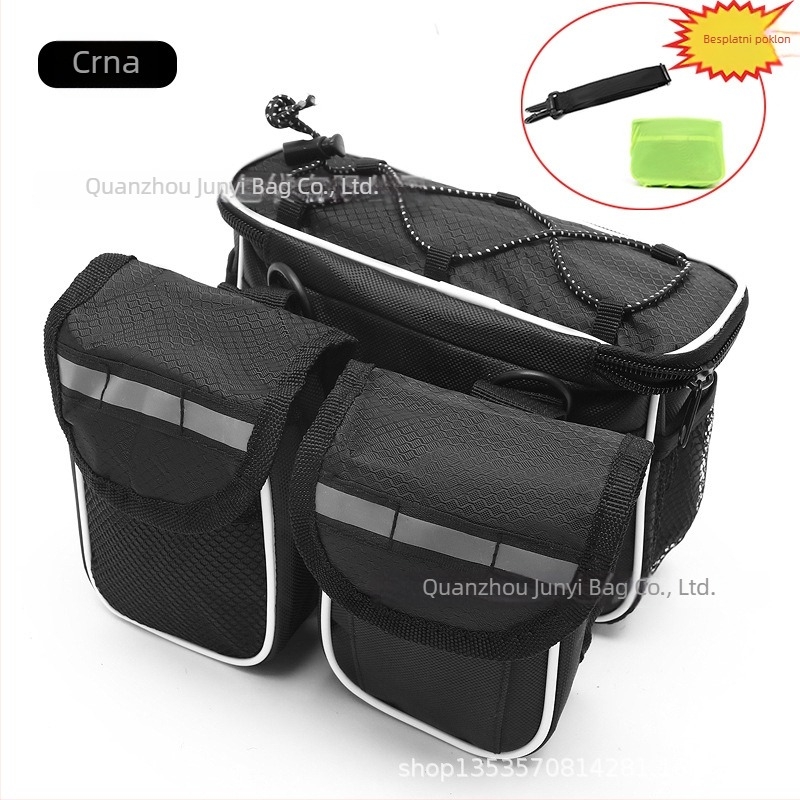 Prednja torba za okvir bicikla – tvrdi kućište, vodootporna, kapaciteta 2 L, model 21, poliester, za planinske i cestovne bicikle