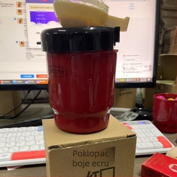 Držač četkica za zube sa setom čašica za ispiranje usta, plastični, zidni, antibakterijski