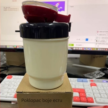 Držač četkica za zube sa setom čašica za ispiranje usta, plastični, zidni, antibakterijski