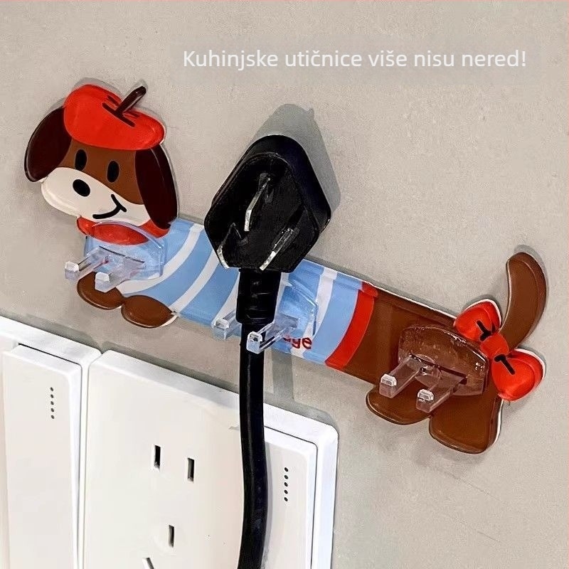 Akrilni držač za četkice za zube — bez bušenja, držač s utorom za karticu, višenamjensko skladištenje