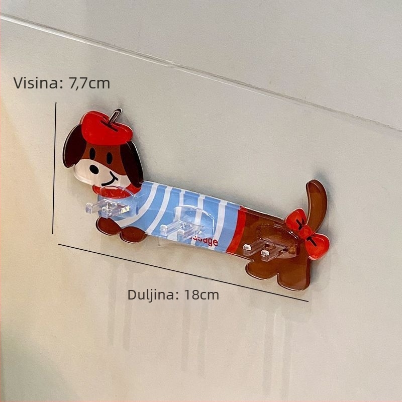 Akrilni držač za četkice za zube — bez bušenja, držač s utorom za karticu, višenamjensko skladištenje