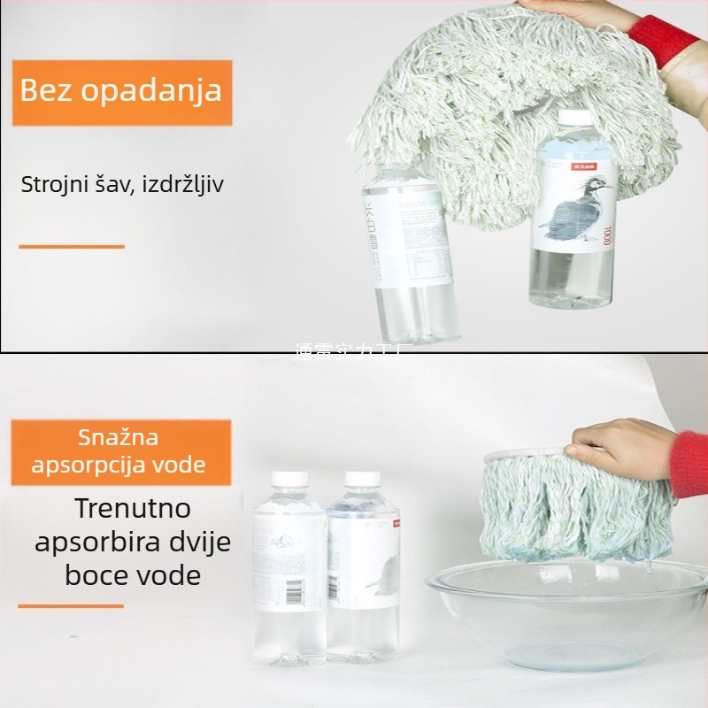Glava za mop za zamjenu, rotirajuća glava za mop, debela, univerzalni dodatak šipki za mop | Marka: TONGLEI; Materijal: sandalwood