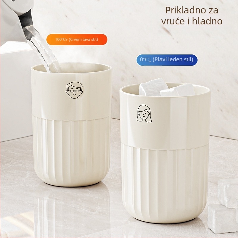 Držač četkica za zube, zidni bez bušenja, 2–4 pretinca, PP materijal