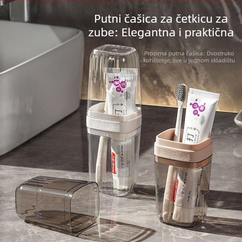 Putna kutija za četkicu za zube – plastična kutija za pohranu četkice i zubne paste, paket 128
