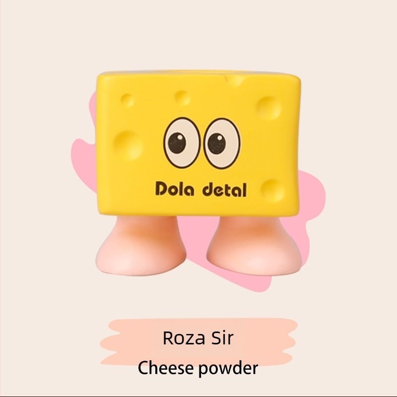Držač četkice za djecu – oblik sira, od smole, montaža bez bušenja, skladištenje, mogućnost tiskanja logotipa