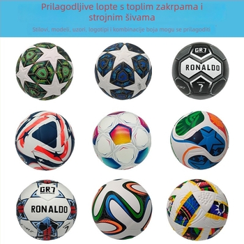 Nogomet No.5 – PU koža, ljepilo šivanje, za treninge i školska natjecanja na otvorenom, prilagodljivo