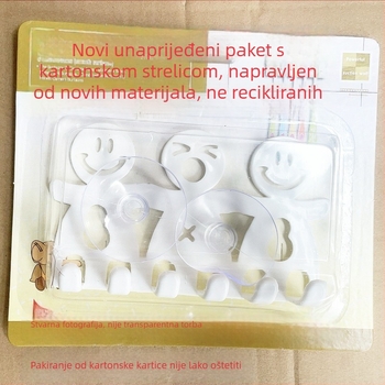 Držač za četkicu za zube s usisnom čašicom, bez bušenja, materijal PP+PVC, pakiranje 160 kom, težina 40 g