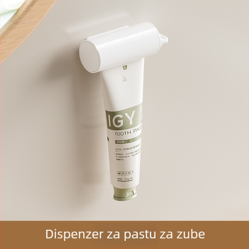 Zidni držač četkica za zube s poklopcem, otporan na prašinu, za električne četkice