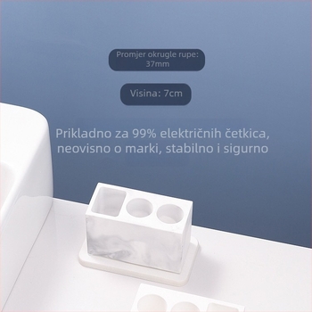 Držač za četkice od diatomske gline, više načina postavljanja, tiskano logo, prilagodba i privatna oznaka