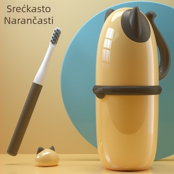 Držač četkice za zube s kutijom za pohranu – Plastika, prilagodljiv, otisak logotipa, za četkice i pastu za zube, branda: wwestwood
