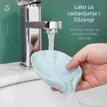 Pengyi Plastični zidni držač sapuna sa usisnom čašicom, bez bušenja, odvodni organizator (Materijal: plastika; Marka: Pengyi; 1 kom.; Zidna instalacija sa usisnom čašicom; Bez bušenja)