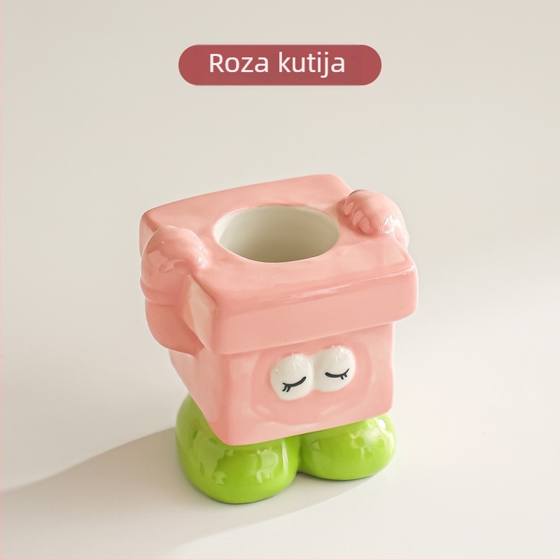 Jingya keramički držač za četkice, montaža bez bušenja, alternativni načini ugradnje, držač za četkice