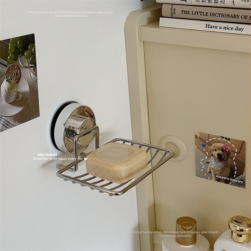 Otter zidno postavljena posuda za sapun s odvodnim nosačem za kupaonicu — bez poklopca, bez vaku, materijal: Drugo