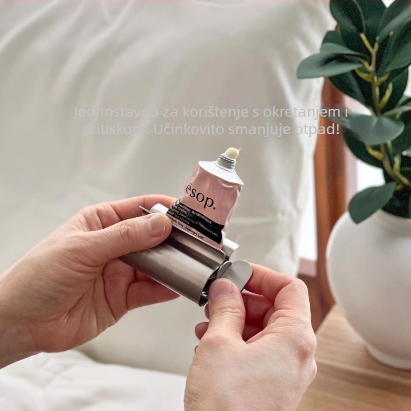 Držač za četkice s UV sterilizacijom — 4 pretinca, nehrđajući čelik, usisno pričvršćivanje, dizajn četiri lista, japanski stil