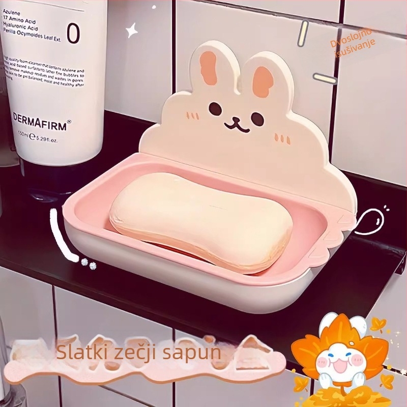 Zeko zidni držač sapuna - velike veličine, PP materijal, bez poklopca, bez usisavanja, pakiranje 200 kom