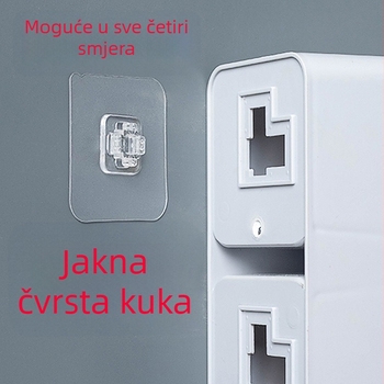 Sapunska posuda s ljepilnim kukom za pločice – ABS plast