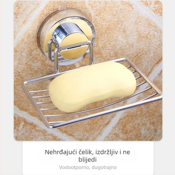 Weiye držač sapuna od nehrđajućeg čelika za zid sa usisnom čašom, mogućnost ispisa logotipa, pakiranje 42