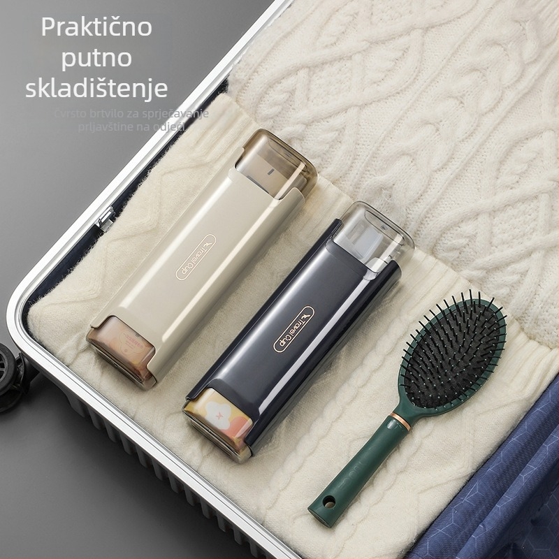 Putnički set čašica za ispiranje i držač za četkice – plastika, paket od 9 komada, s otisnutim logom, prilagodljiv, privatna oznaka dostupna