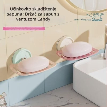 Sapnica za kupaonicu s usisnom čašom, bez bušenja | ABS materijal | 200 komada u kutiji | Mogućnost prilagodbe