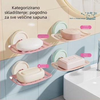 Sapnica za kupaonicu s usisnom čašom, bez bušenja | ABS materijal | 200 komada u kutiji | Mogućnost prilagodbe