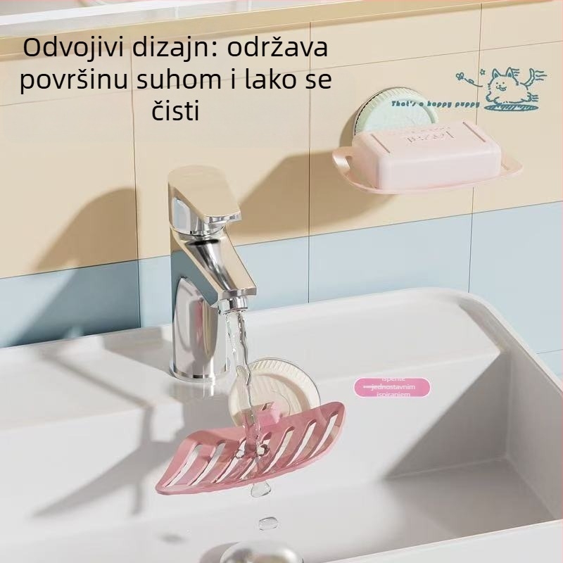 Sapnica za kupaonicu s usisnom čašom, bez bušenja | ABS materijal | 200 komada u kutiji | Mogućnost prilagodbe