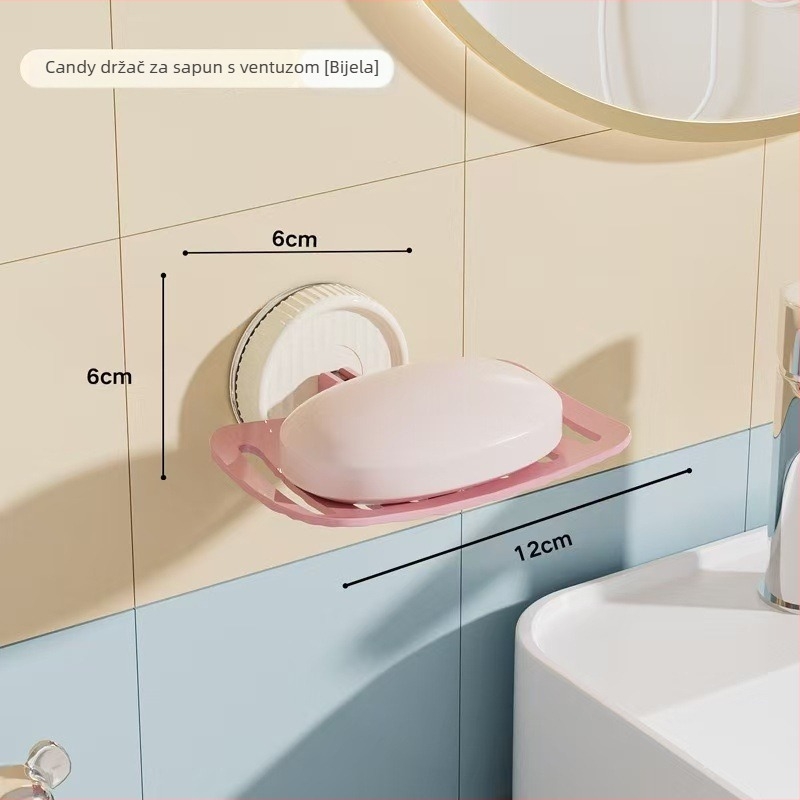 Sapnica za kupaonicu s usisnom čašom, bez bušenja | ABS materijal | 200 komada u kutiji | Mogućnost prilagodbe