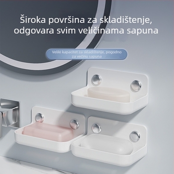 Kutija za sapun – ABS materijal; bez poklopca; bez vakuumske čašice; pojedinačno pakirano (ABS materijal; bez poklopca; bez vakuumske čašice; pojedinačno pakirano)