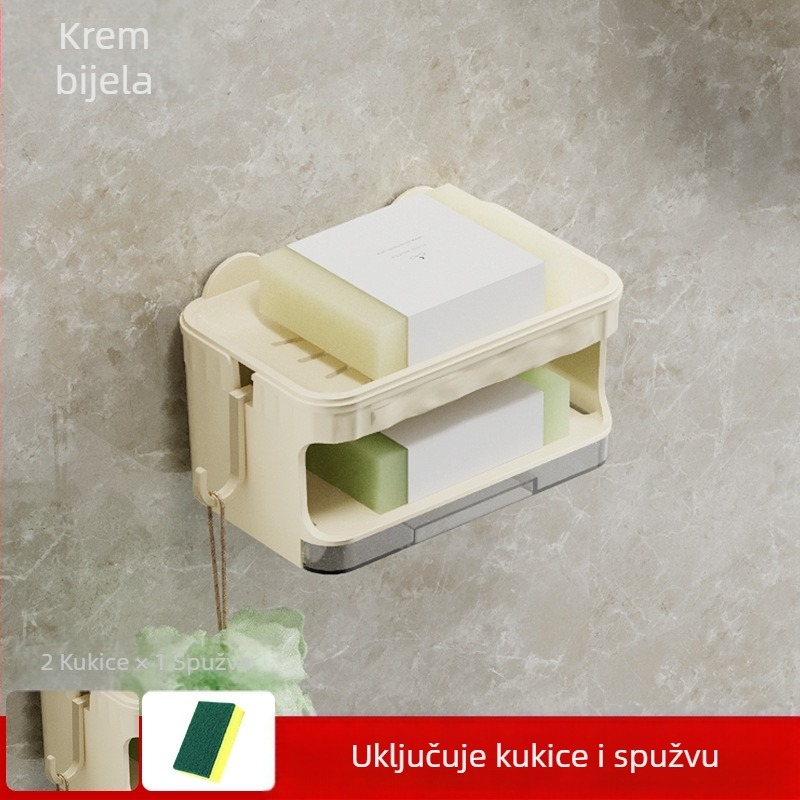 Držač sapuna u obliku medvjeda s vakuumskim pričvršćivanjem na zid za kupaonicu; Plast/PP; Deer Qin; Mogućnost prilagođavanja