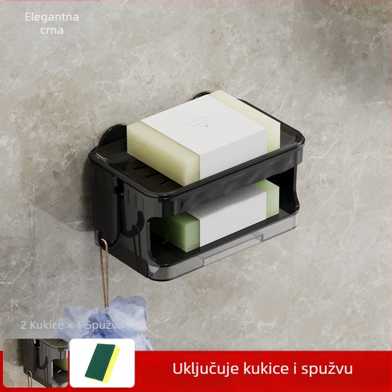 Držač sapuna u obliku medvjeda s vakuumskim pričvršćivanjem na zid za kupaonicu; Plast/PP; Deer Qin; Mogućnost prilagođavanja
